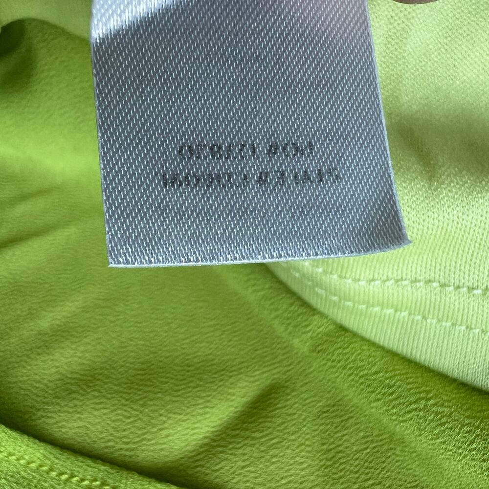 Lulu's Maxi Dress Small Celebration Time Sleeveless Tiered Midi Lime Green FLAW - Picture 13 of 16